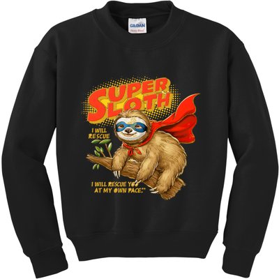 Super Sloth Kids Sweatshirt