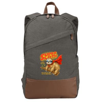Super Sloth Cotton Canvas Backpack