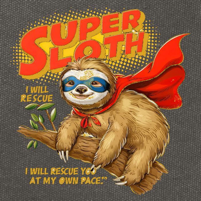 Super Sloth Cotton Canvas Backpack