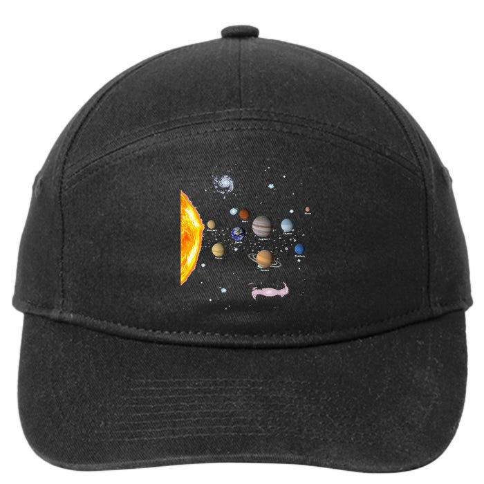 Solar System STEM Kids Realistic Space 7-Panel Snapback Hat