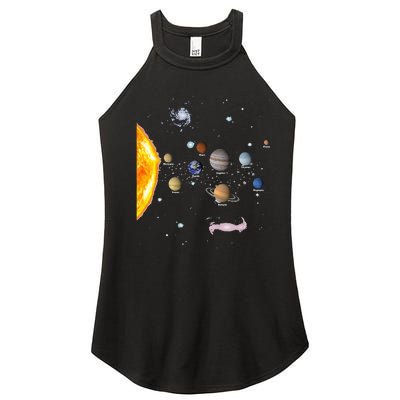 Solar System STEM Kids Realistic Space Women’s Perfect Tri Rocker Tank