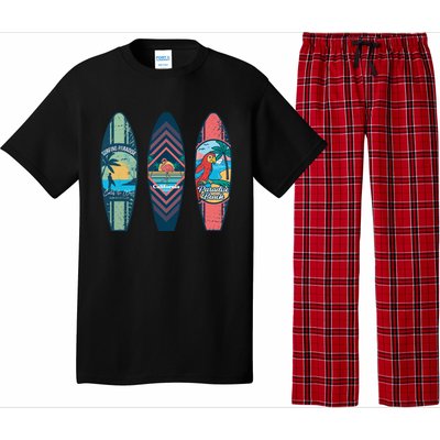 Surfing Surfboarder Surfer Funny Surfboard Pajama Set