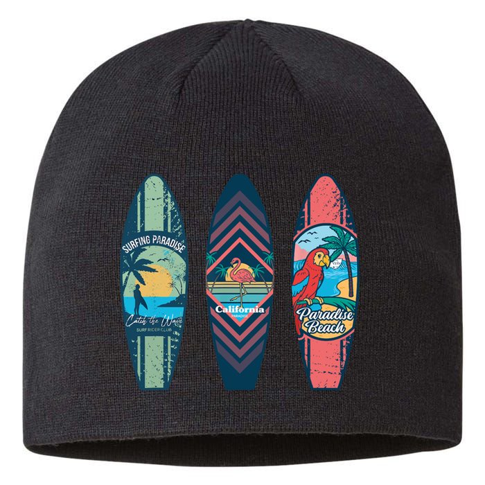 Surfing Surfboarder Surfer Funny Surfboard Sustainable Beanie