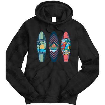 Surfing Surfboarder Surfer Funny Surfboard Tie Dye Hoodie