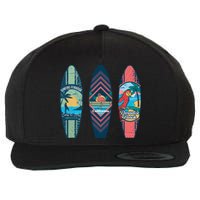 Surfing Surfboarder Surfer Funny Surfboard Wool Snapback Cap