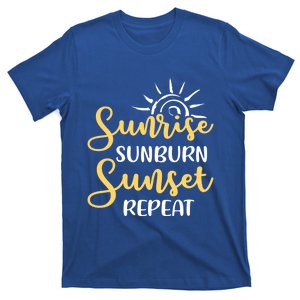 Sunrise Sunburn Sunset Repeat Funny Beach Summer Vacation Great Gift T-Shirt