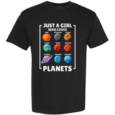 Solar Star System Space Science Just A Who Loves Planet Garment-Dyed Heavyweight T-Shirt