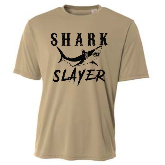 Shark Slayer Shark Fishing & Salt Water Anglers Cooling Performance Crew T-Shirt