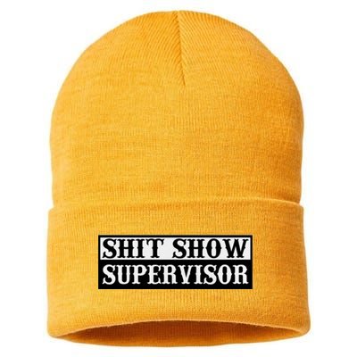 SHIT SHOW SUPERVISOR Sustainable Knit Beanie