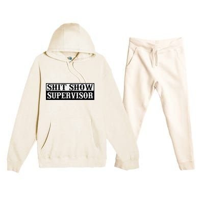 SHIT SHOW SUPERVISOR Premium Hooded Sweatsuit Set