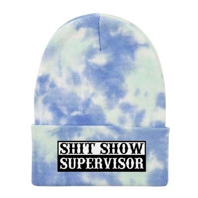 SHIT SHOW SUPERVISOR Tie Dye 12in Knit Beanie