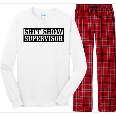 SHIT SHOW SUPERVISOR Long Sleeve Pajama Set