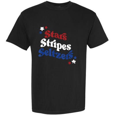 Stars Stripes Seltzers Patriotic Day Garment-Dyed Heavyweight T-Shirt