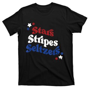 Stars Stripes Seltzers Patriotic Day T-Shirt