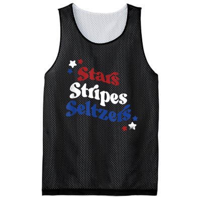 Stars Stripes Seltzers Patriotic Day Mesh Reversible Basketball Jersey Tank