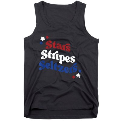 Stars Stripes Seltzers Patriotic Day Tank Top