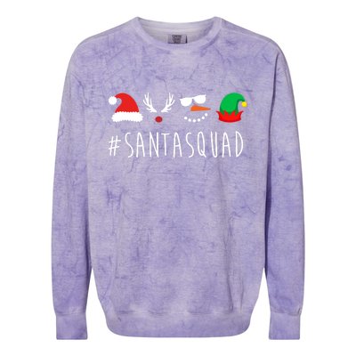 Santa Squad Colorblast Crewneck Sweatshirt