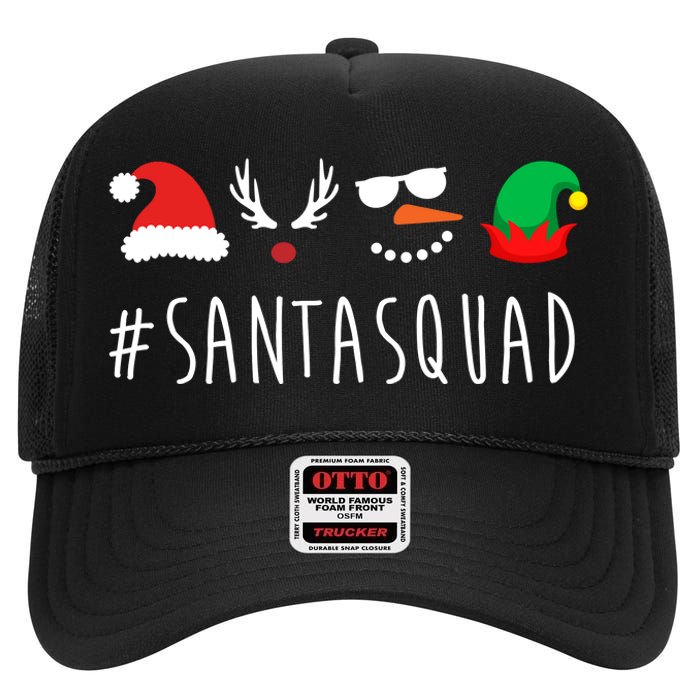 Santa Squad High Crown Mesh Back Trucker Hat