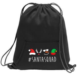 Santa Squad Sweatshirt Cinch Pack Bag