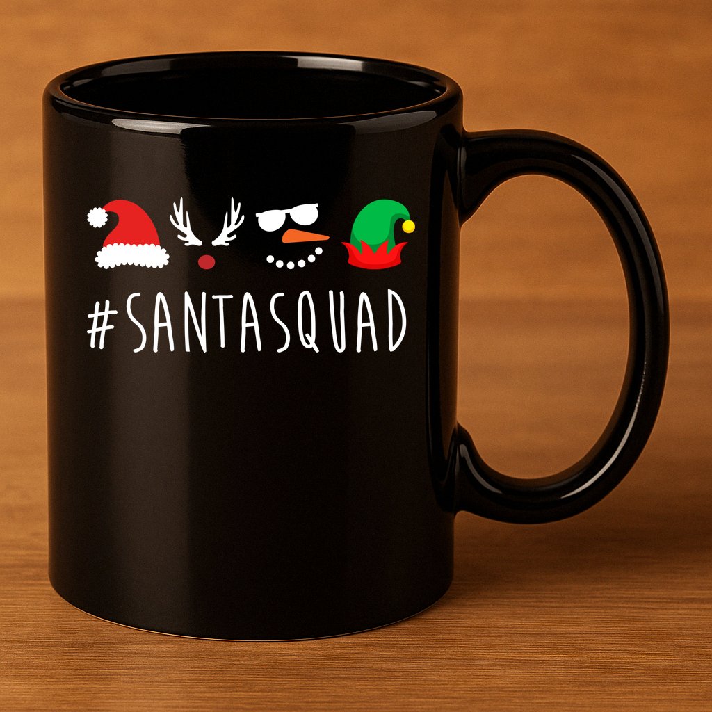 Santa Squad 11oz C Handle Ceramic Mug