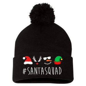 Santa Squad Pom Pom 12in Knit Beanie