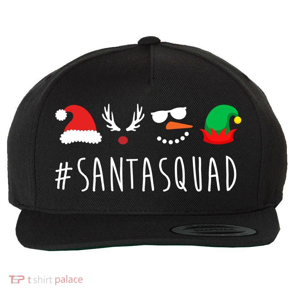 Santa Squad Wool Snapback Cap