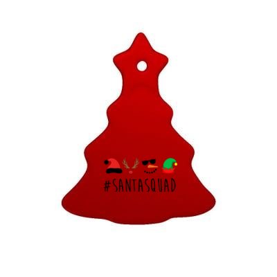 Santa Squad Ceramic Tree Ornament