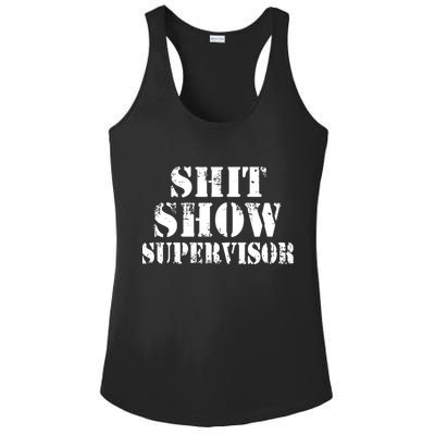 Shit Show Supervisor Ladies PosiCharge Competitor Racerback Tank