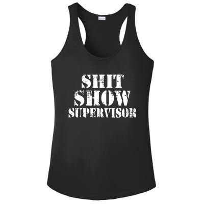 Shit Show Supervisor Ladies PosiCharge Competitor Racerback Tank