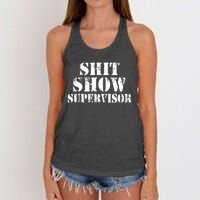 Shit Show Supervisor Women's Knotted Racerback Tank