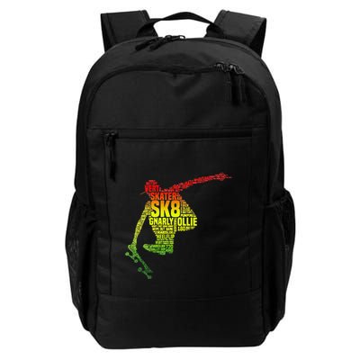 Skateboard Skater Slang Retro Skaterboarding Backpack