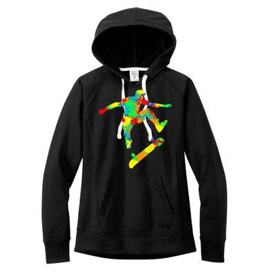 Skateboard Skater Skateboarder Women's Fleece Hoodie