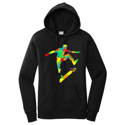 Skateboard Skater Skateboarder Women's Pullover Hoodie