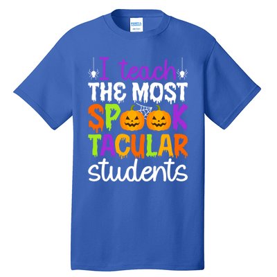 Spooktacular Students Spooky Teacher Halloween Teaching Gift Tall T-Shirt