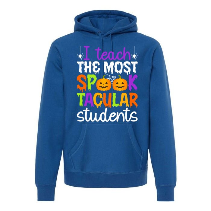 Spooktacular Students Spooky Teacher Halloween Teaching Gift Premium Hoodie