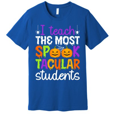 Spooktacular Students Spooky Teacher Halloween Teaching Gift Premium T-Shirt