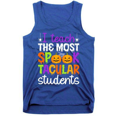 Spooktacular Students Spooky Teacher Halloween Teaching Gift Tank Top