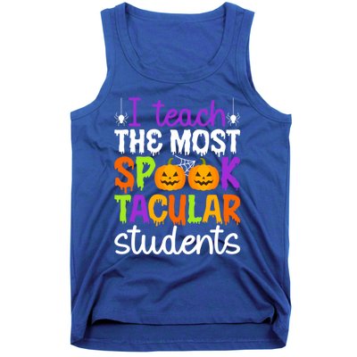 Spooktacular Students Spooky Teacher Halloween Teaching Gift Tank Top