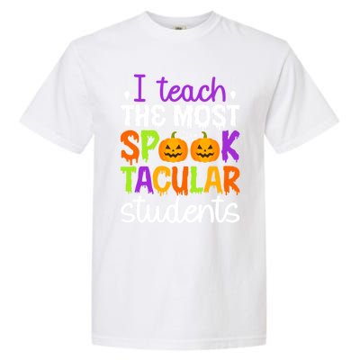 Spooktacular Students Spooky Teacher Halloween Teaching Gift Garment-Dyed Heavyweight T-Shirt