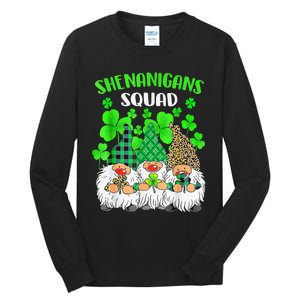 Shenanigans Squad St Patricks Day Gnomes Green Proud Irish Tall Long Sleeve T-Shirt