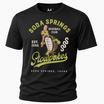 Soda Springs Slowpokes Retro Minor League Baseball Team Cooling Performance Crew T-Shirt