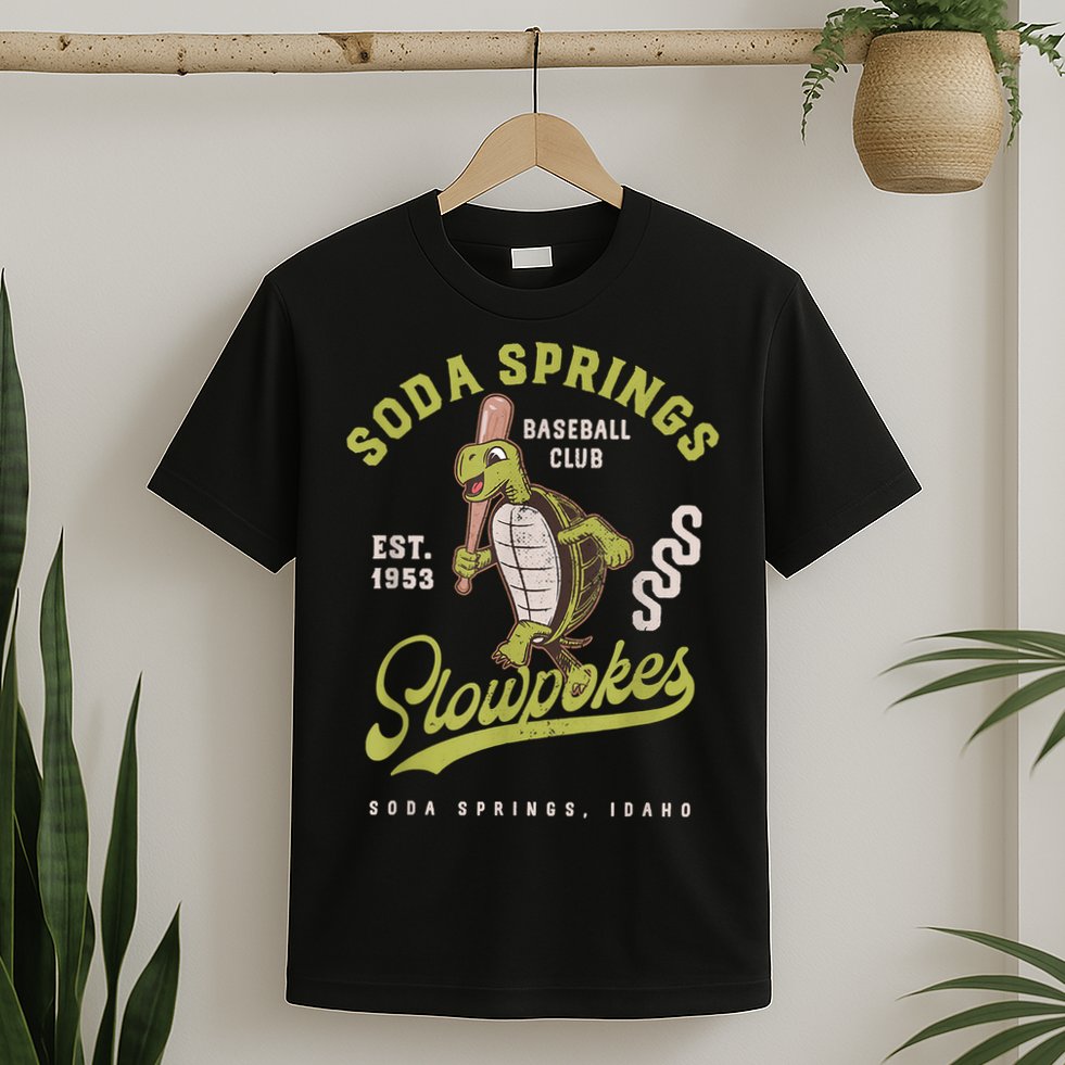 Soda Springs Slowpokes Retro Minor League Baseball Team T-Shirt