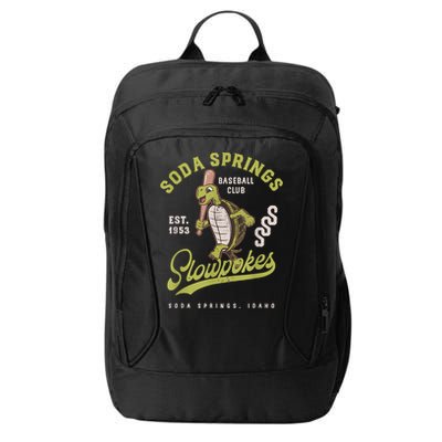 Soda Springs Slowpokes Retro Minor League Baseball Team City Backpack