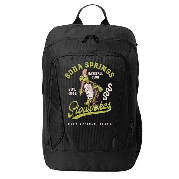Soda Springs Slowpokes Retro Minor League Baseball Team City Backpack
