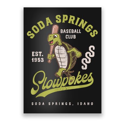 Soda Springs Slowpokes Retro Minor League Baseball Team Poster