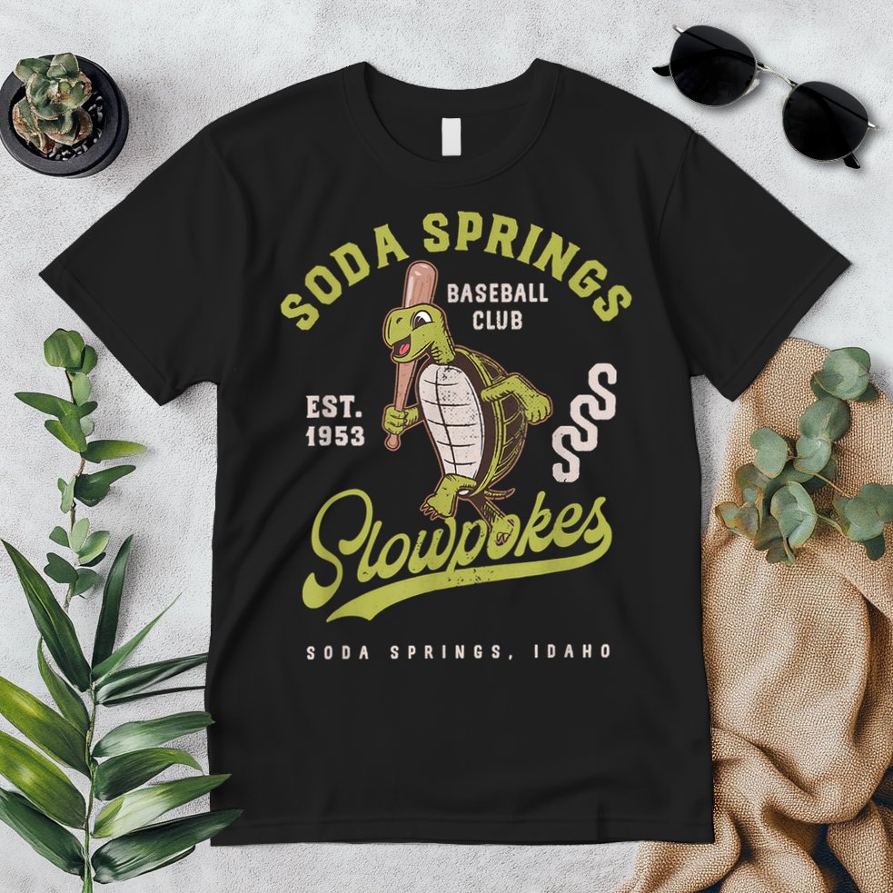 Soda Springs Slowpokes Retro Minor League Baseball Team Premium T-Shirt
