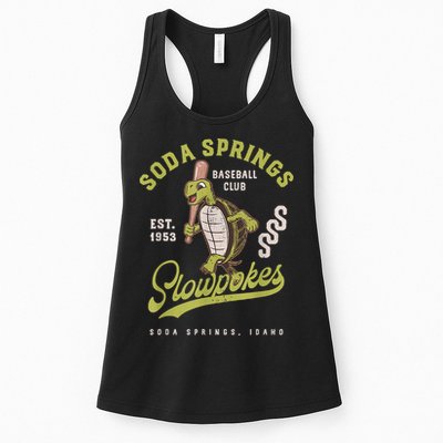Soda Springs Slowpokes Retro Minor League Baseball Team Womens Tank Top