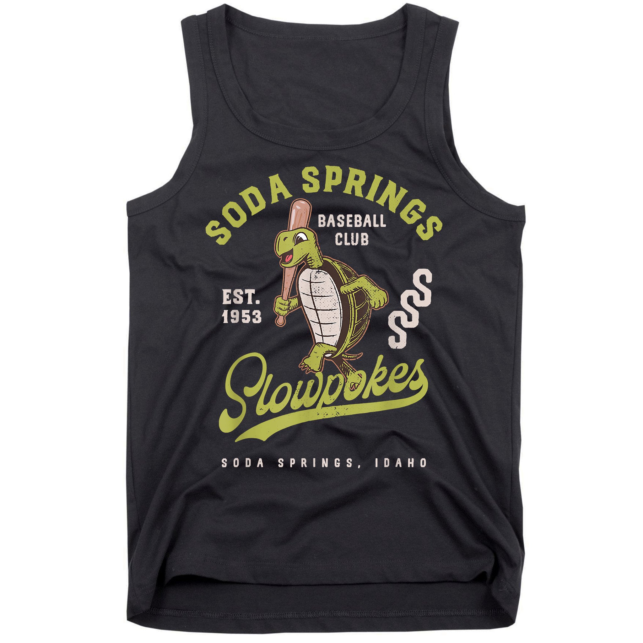 Soda Springs Slowpokes Retro Minor League Baseball Team Tank Top