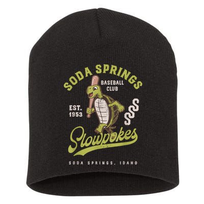 Soda Springs Slowpokes Retro Minor League Baseball Team Short Acrylic Beanie