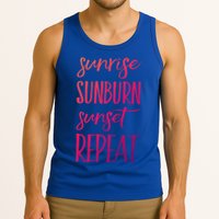 Sunrise Sunburn Sunset Repeat Funny Sayings Summer Cute Gift Tank Top